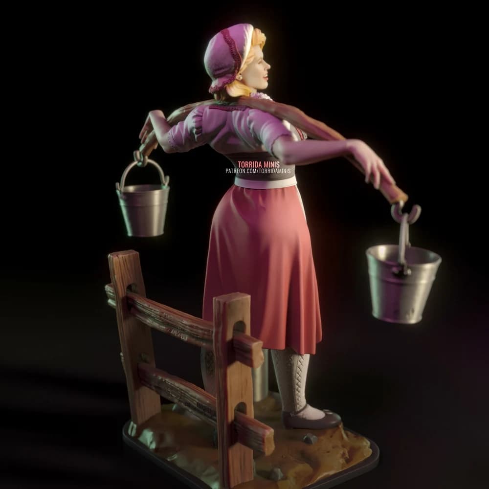 Anna Torrida — Miniatura 3D Pin-up Rural | Torrida Minis