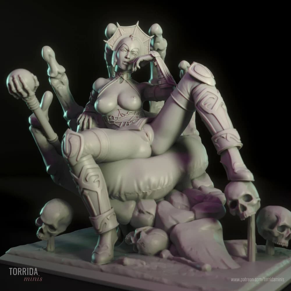 Evil Lyn — Miniatura 3D Fantasia Sombria | Torrida Minis