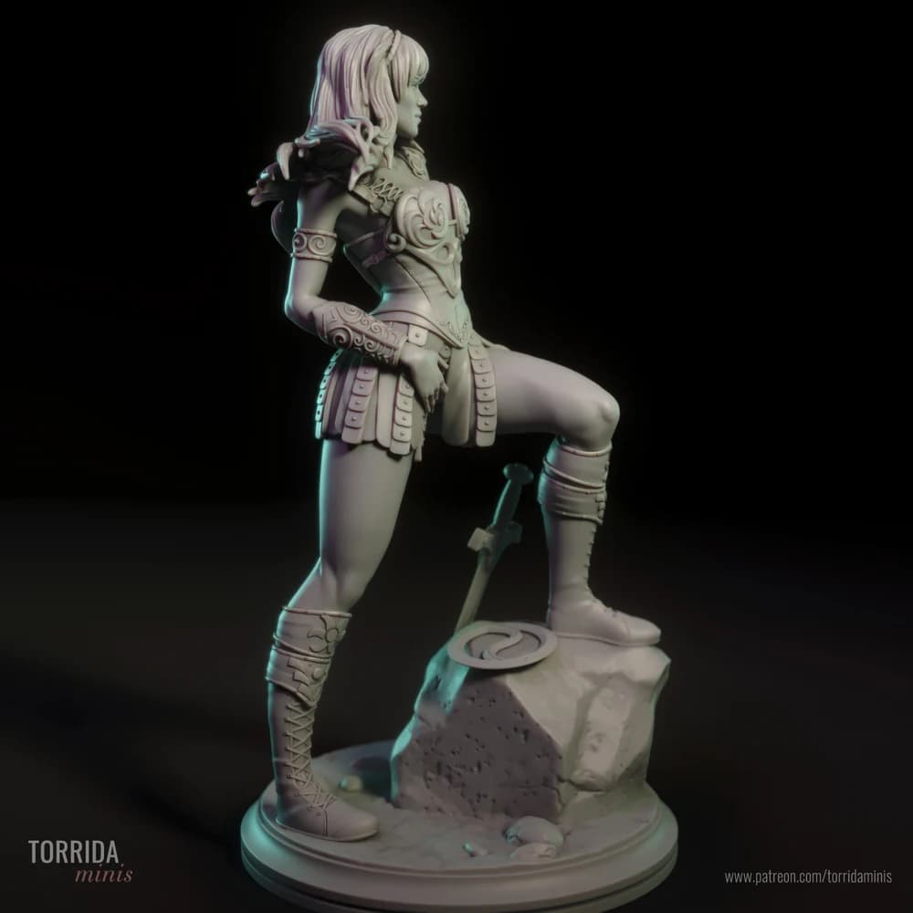 Xena Princesa Guerreira — Miniatura 3D Fantasia | Torrida Minis