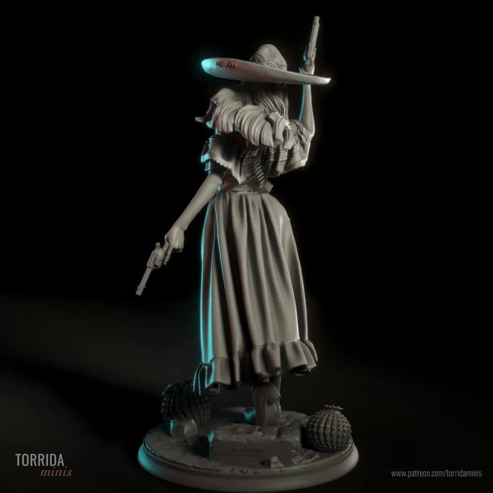 Daniela — Miniatura 3D Velho Oeste | Torrida Minis
