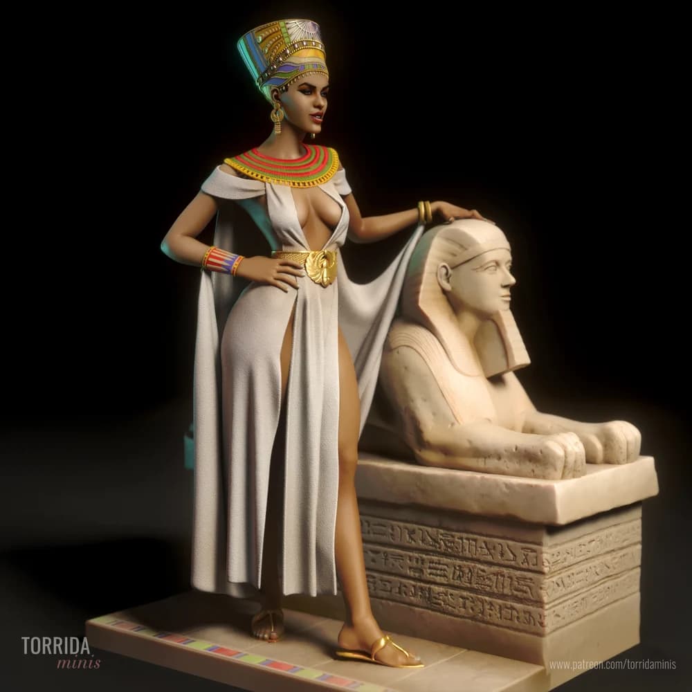 Nefertiti — Miniatura 3D Egípcia | Torrida Minis