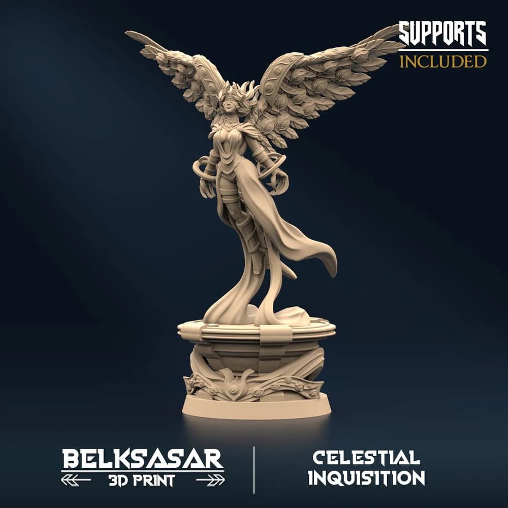 Testemunha da Inquisição B — Miniatura 3D Fantasia Celestial | Belksasar