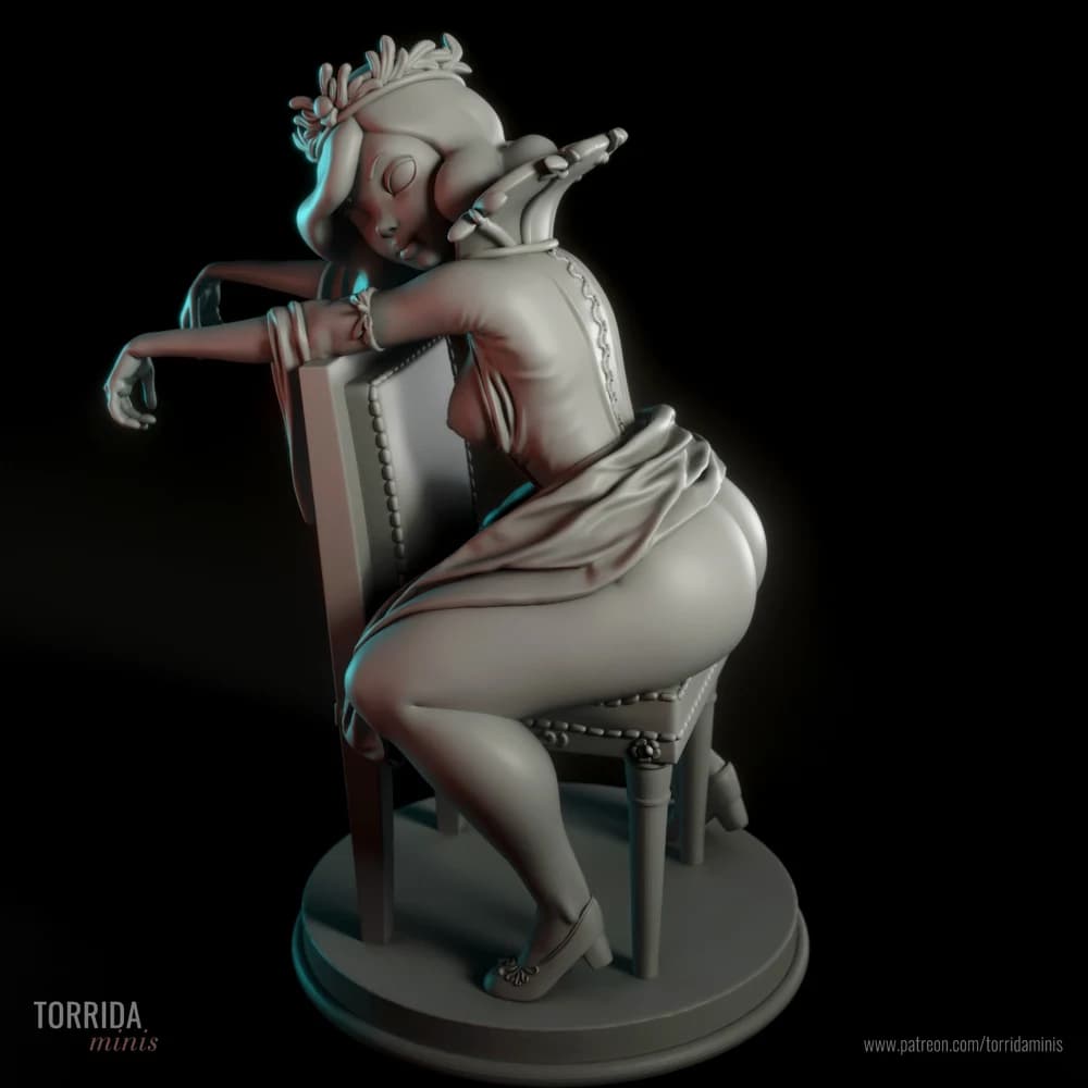 Rainha Elizabeth — Miniatura 3D Pin-up Clássica | Torrida Minis