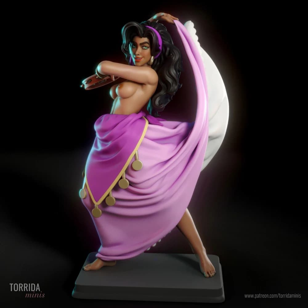 Esmeralda — Miniatura 3D Cigana Sedutora | Torrida Minis