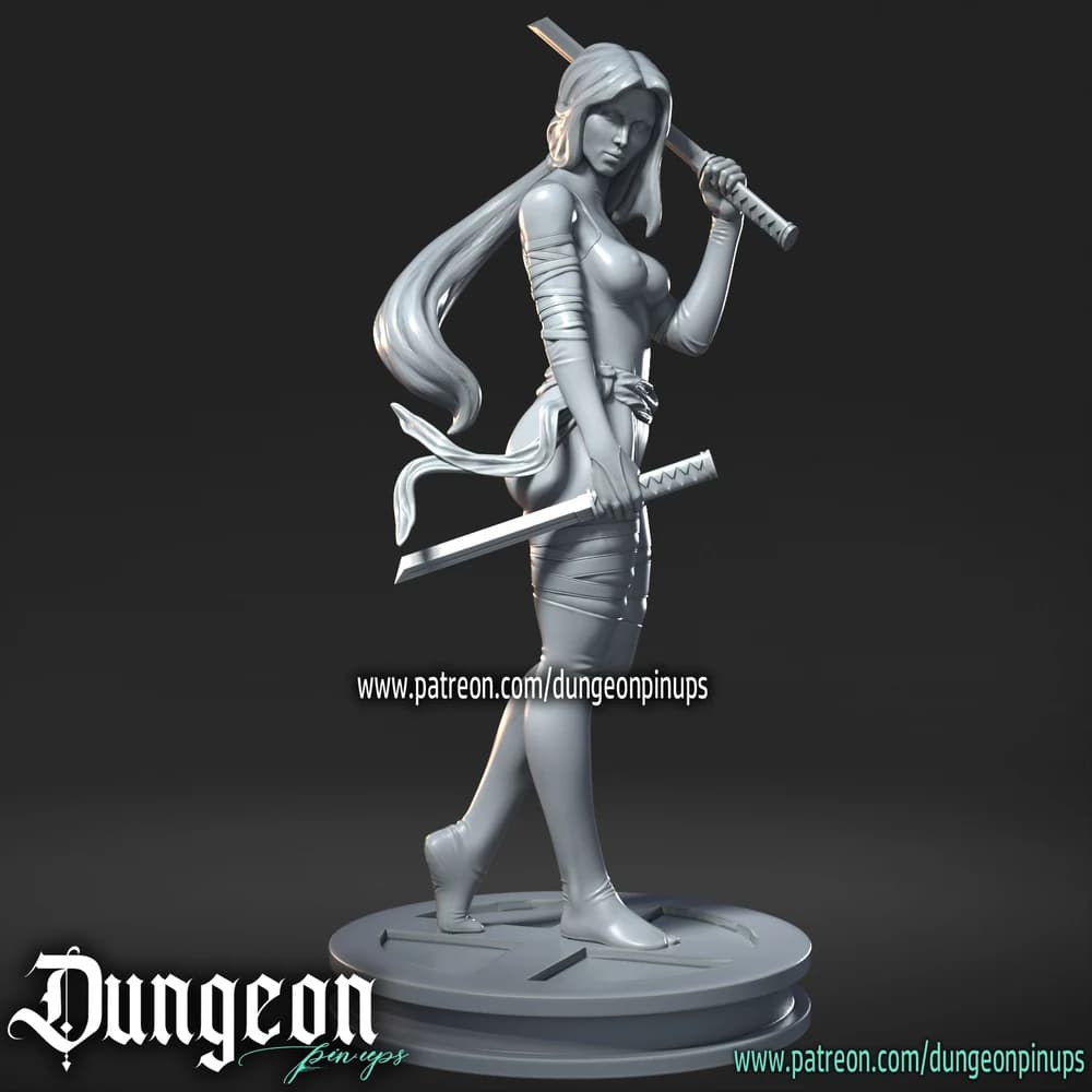 Psylocke — Miniatura 3D Ninja Oriental | RN Estudio