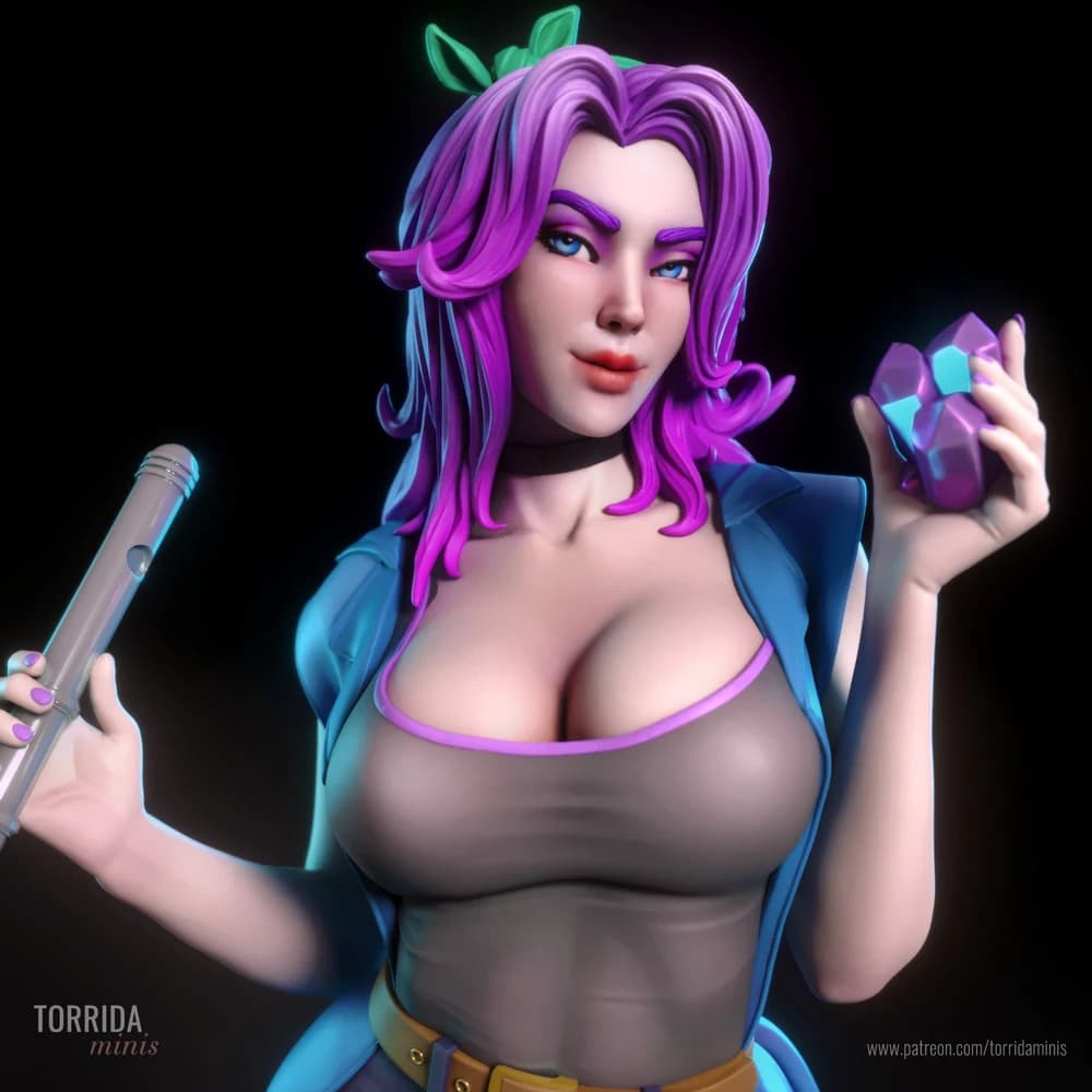 Abigail — Miniatura 3D Pin-up Clássica | Torrida Minis