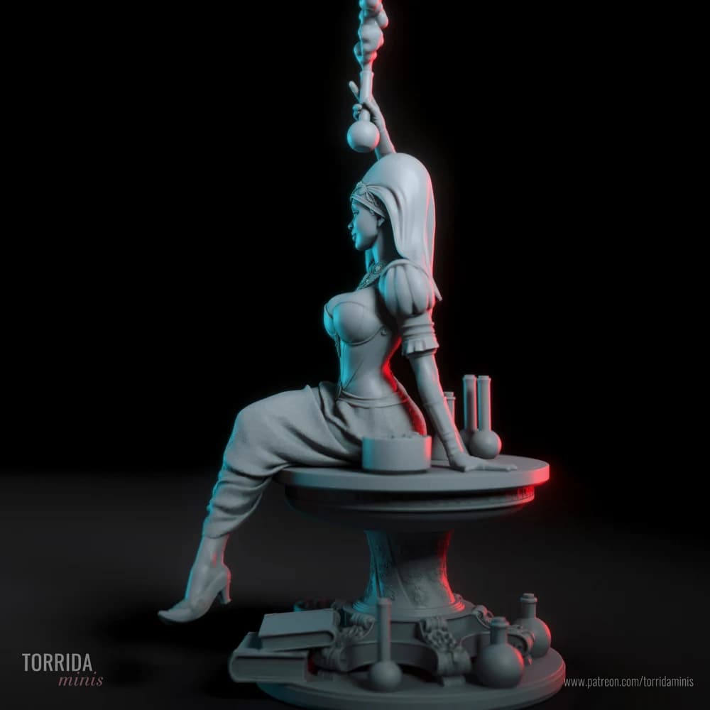 Jahzara — Miniatura 3D Fantasia Oriental | Torrida Minis