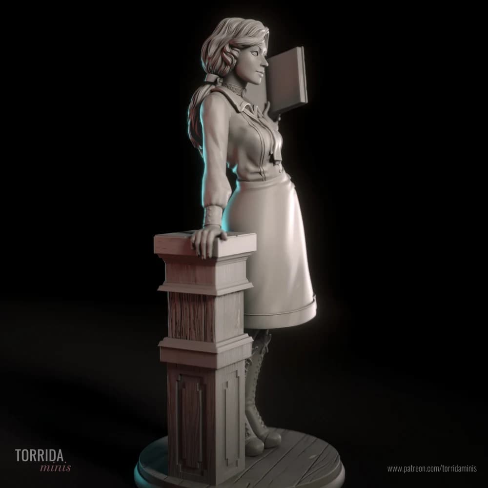 Elizabeth — Miniatura 3D Pin-up Vitoriana | Torrida Minis