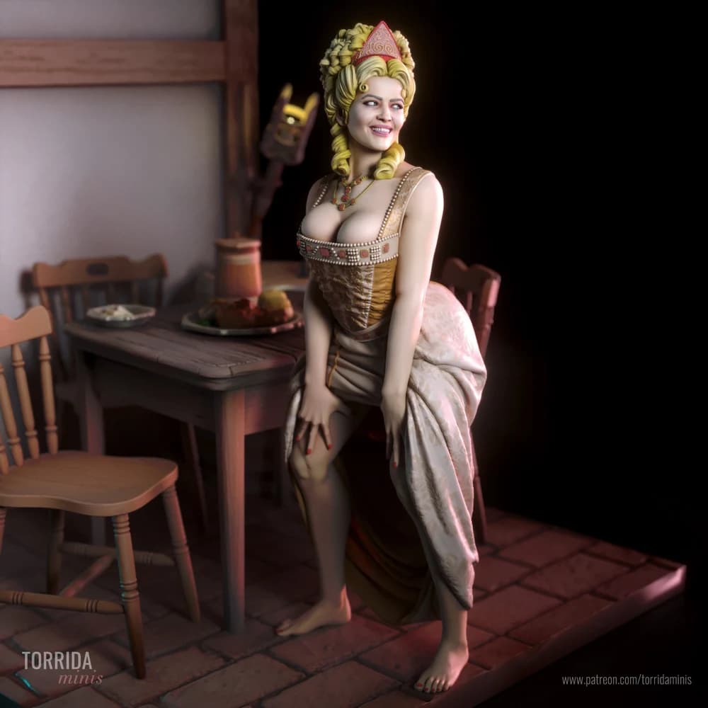 Camilla — Miniatura 3D Pin-up Taberneira | Torrida Minis
