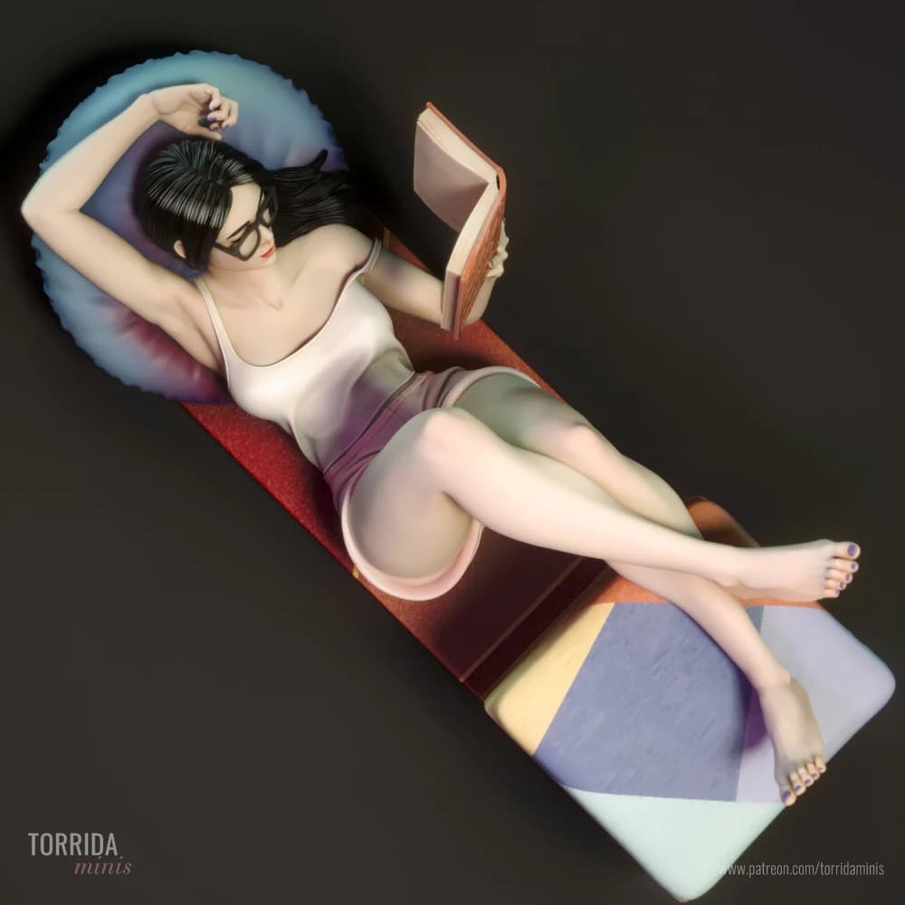 Moon — Miniatura 3D Pin-up Moderna | Torrida Minis