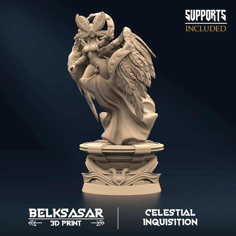 Júri da Inquisição B — Miniatura 3D Fantasia Celestial | Belksasar
