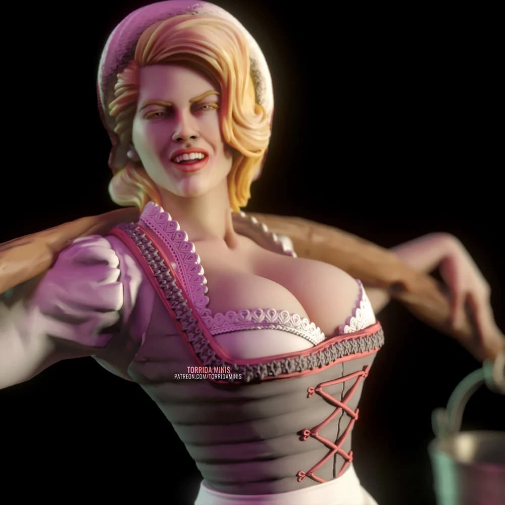 Anna Torrida — Miniatura 3D Pin-up Rural | Torrida Minis