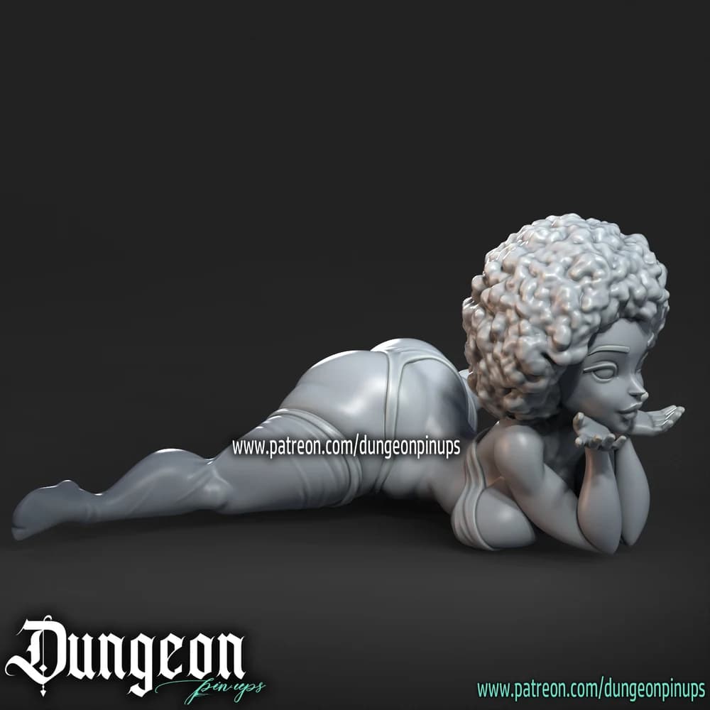 Oceania Bliss — Miniatura 3D Pinup Estilizada | RN Estudio