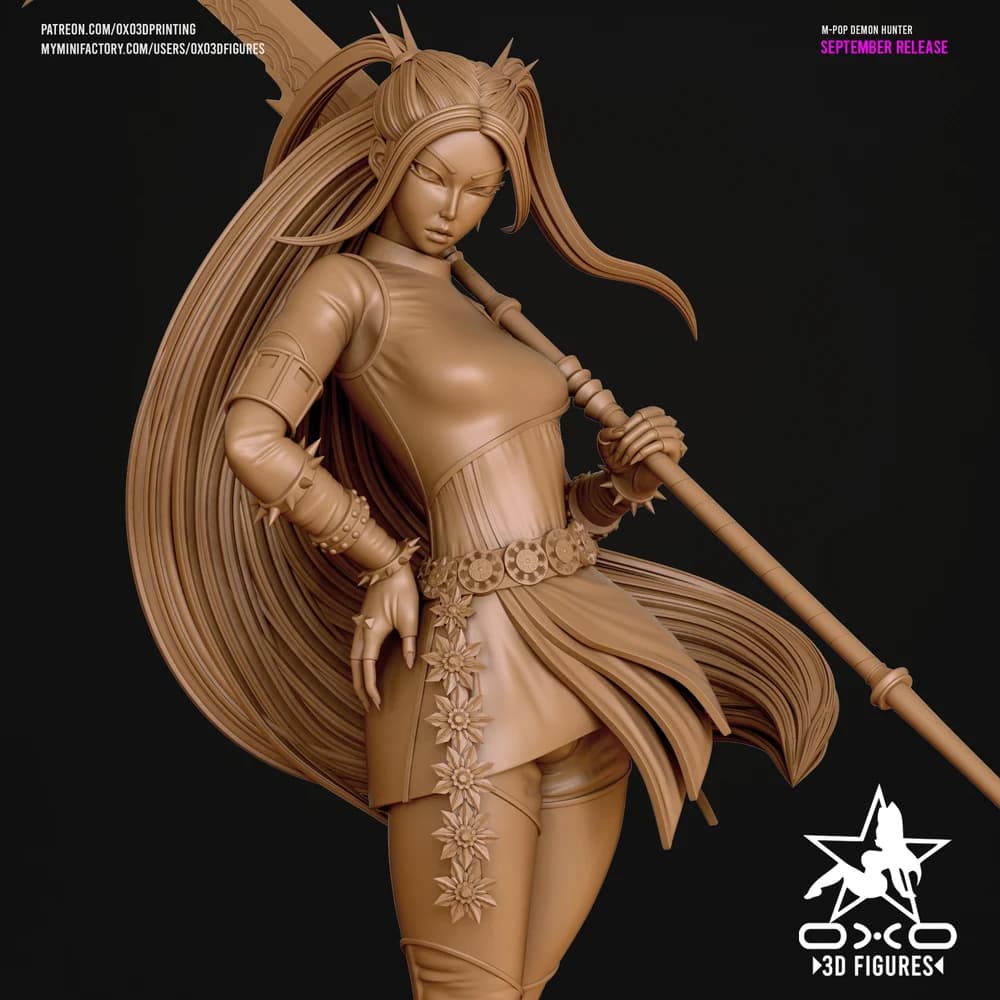 Mira Caçadora de Demônios K-pop — Miniatura 3D Oriental | OXO3D