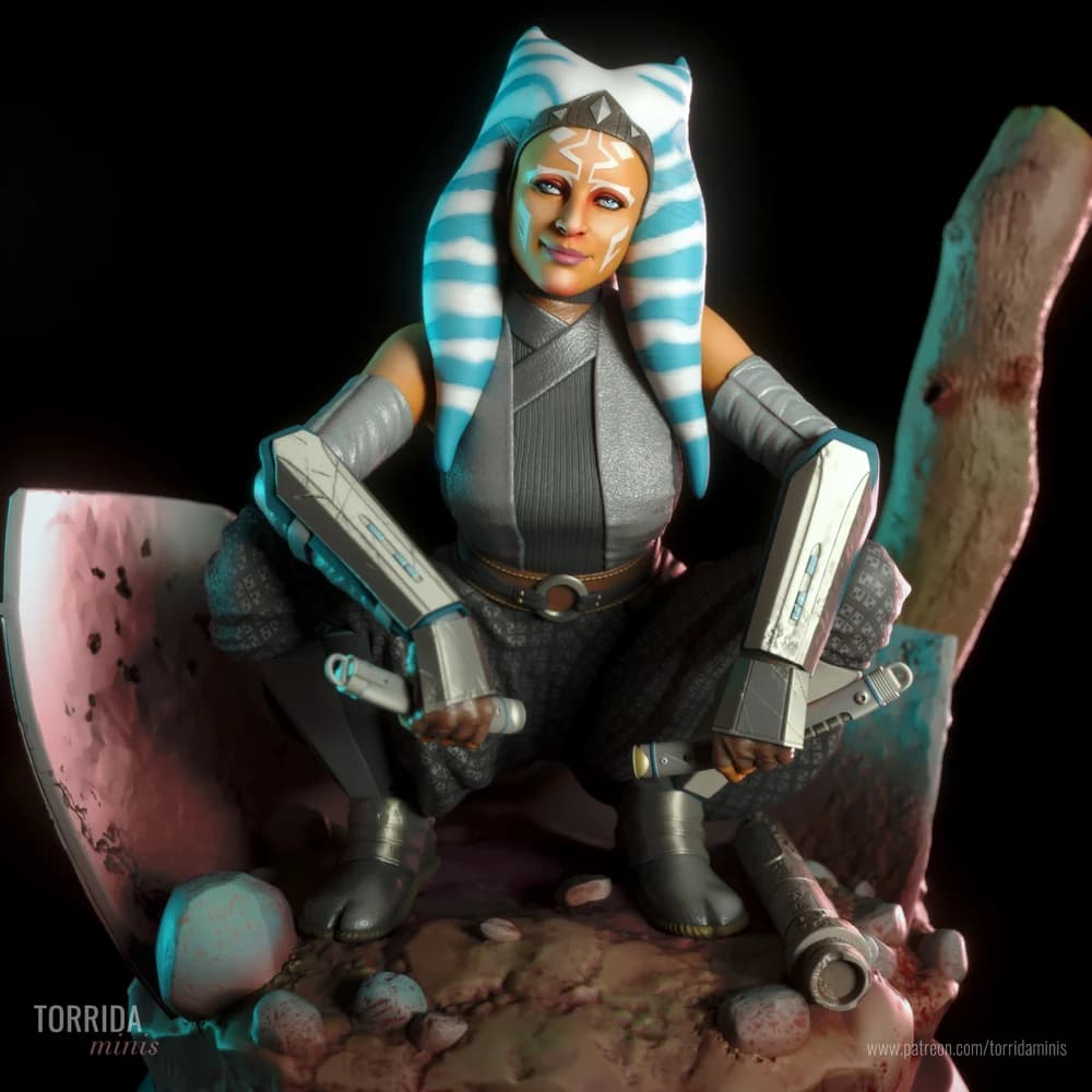 Ahsoka Tano — Miniatura 3D Sci-Fi | Torrida Minis