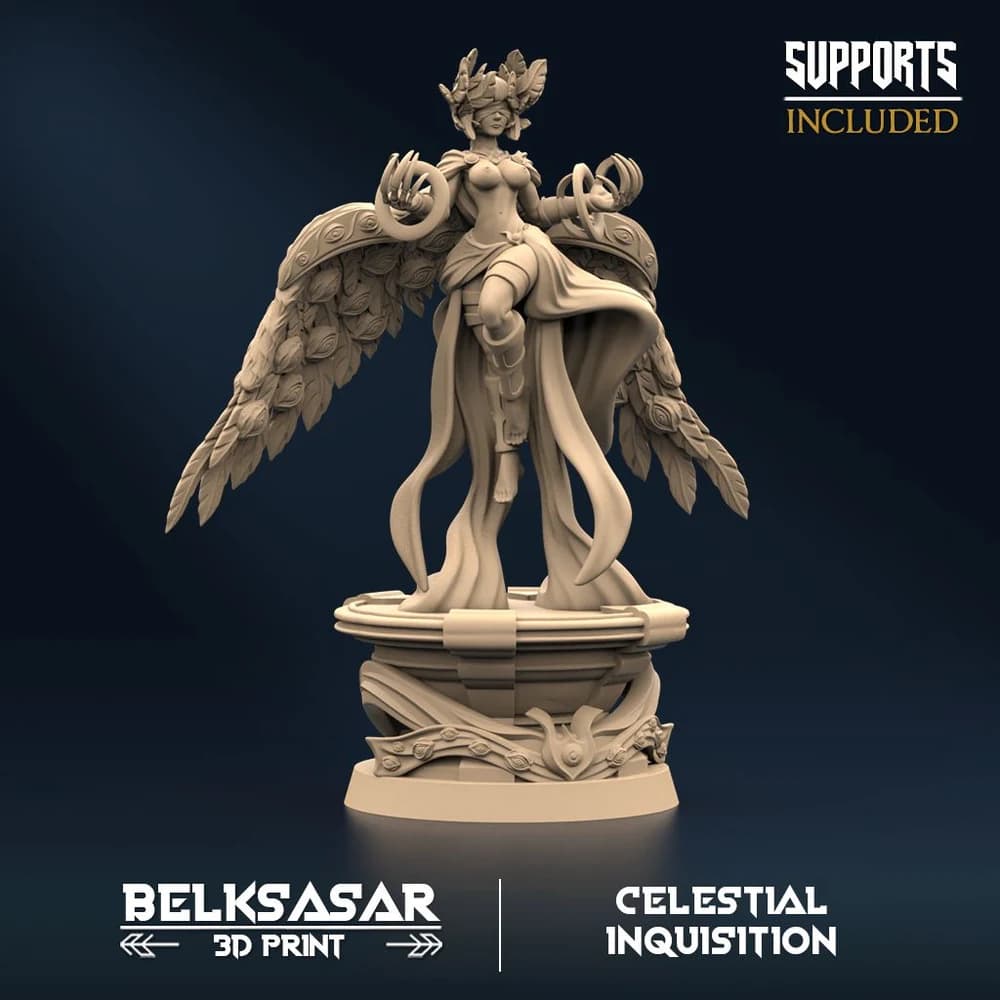 Testemunha da Inquisição C — Miniatura 3D Fantasia Celestial | Belksasar