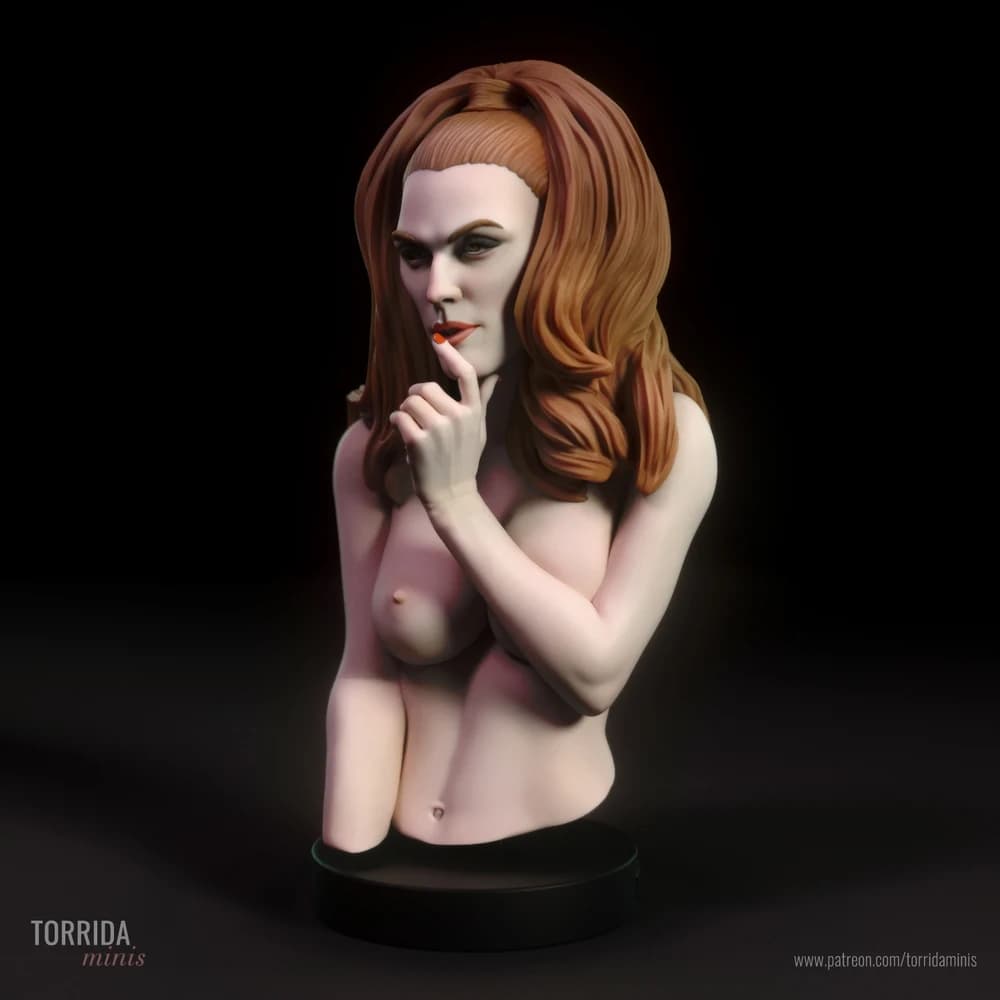 Busto de Prática 6 — Miniatura 3D Pin-up | Torrida Minis