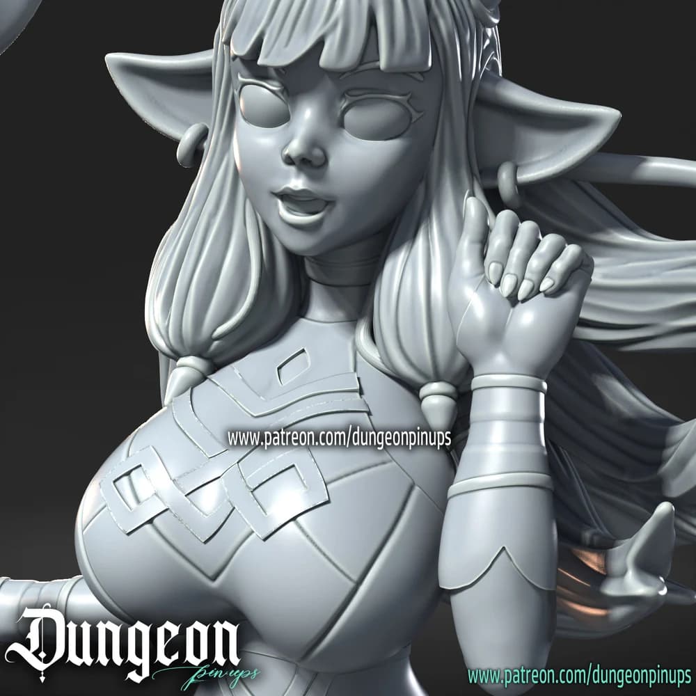 Garota Vaca — Miniatura 3D Fantasia | RN Estudio
