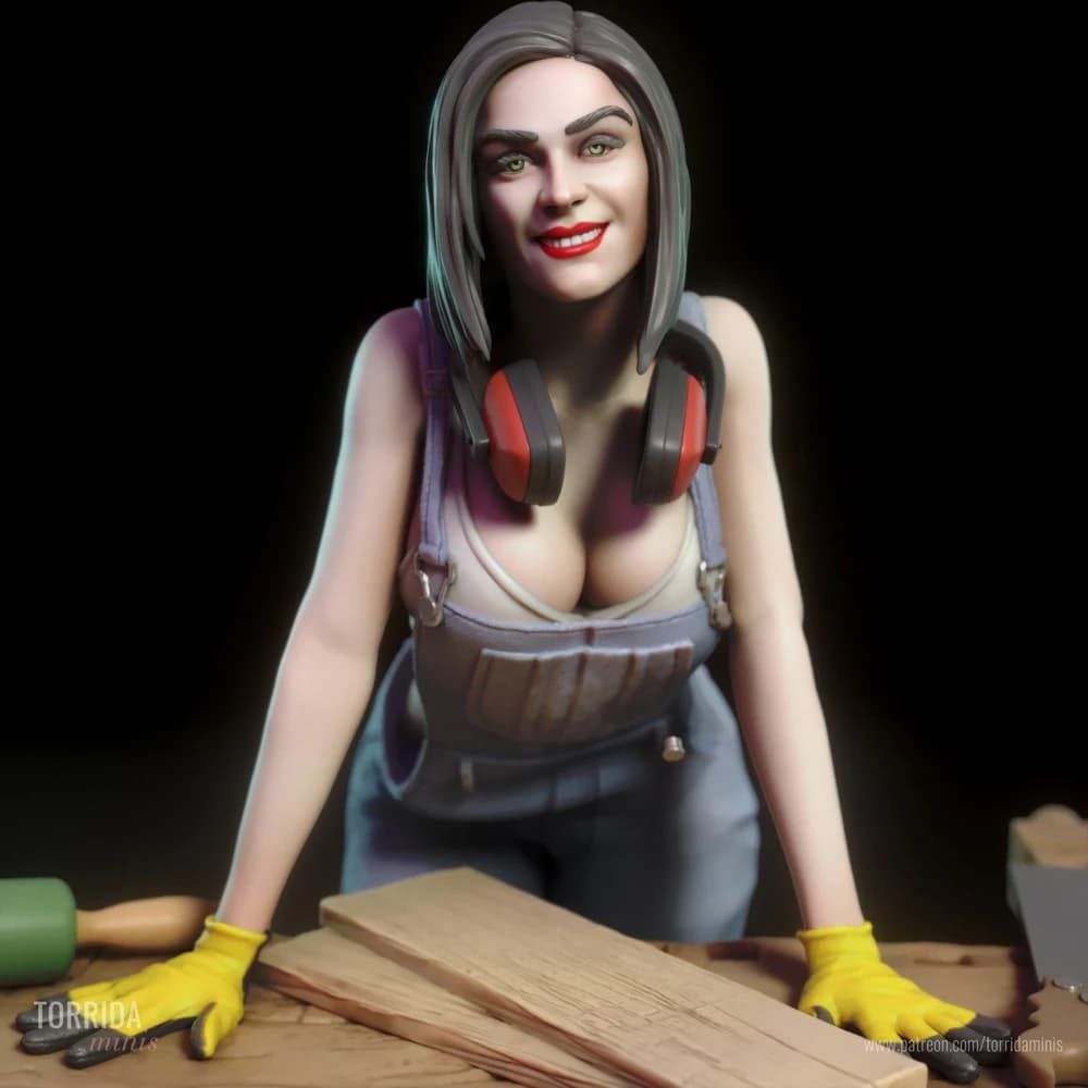 Kate — Miniatura 3D Marceneira | Torrida Minis