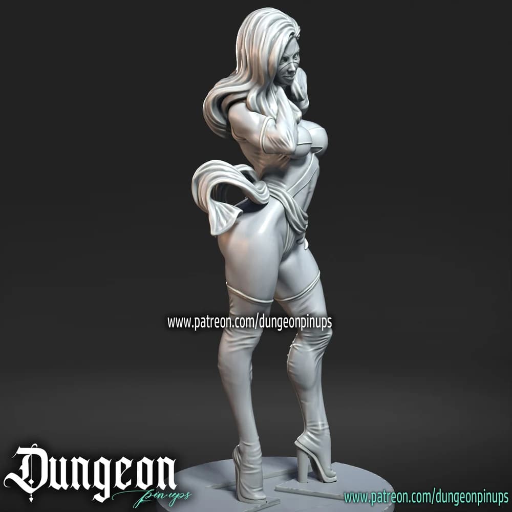 Ms Marvel — Miniatura 3D Heroína Pinup | RN Estudio
