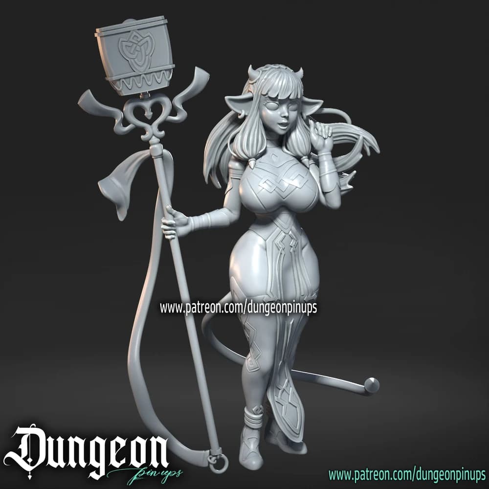 Garota Vaca — Miniatura 3D Fantasia | RN Estudio