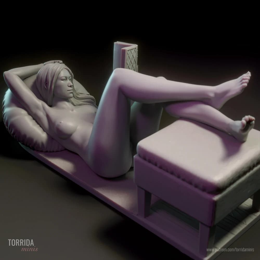 Moon — Miniatura 3D Pin-up Moderna | Torrida Minis
