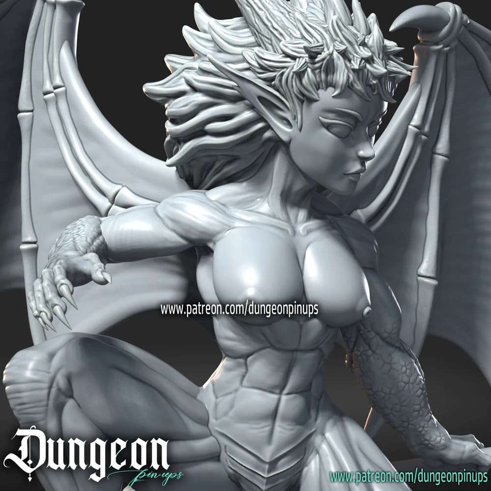 Draconica — Miniatura 3D Fantasia | RN Estudio