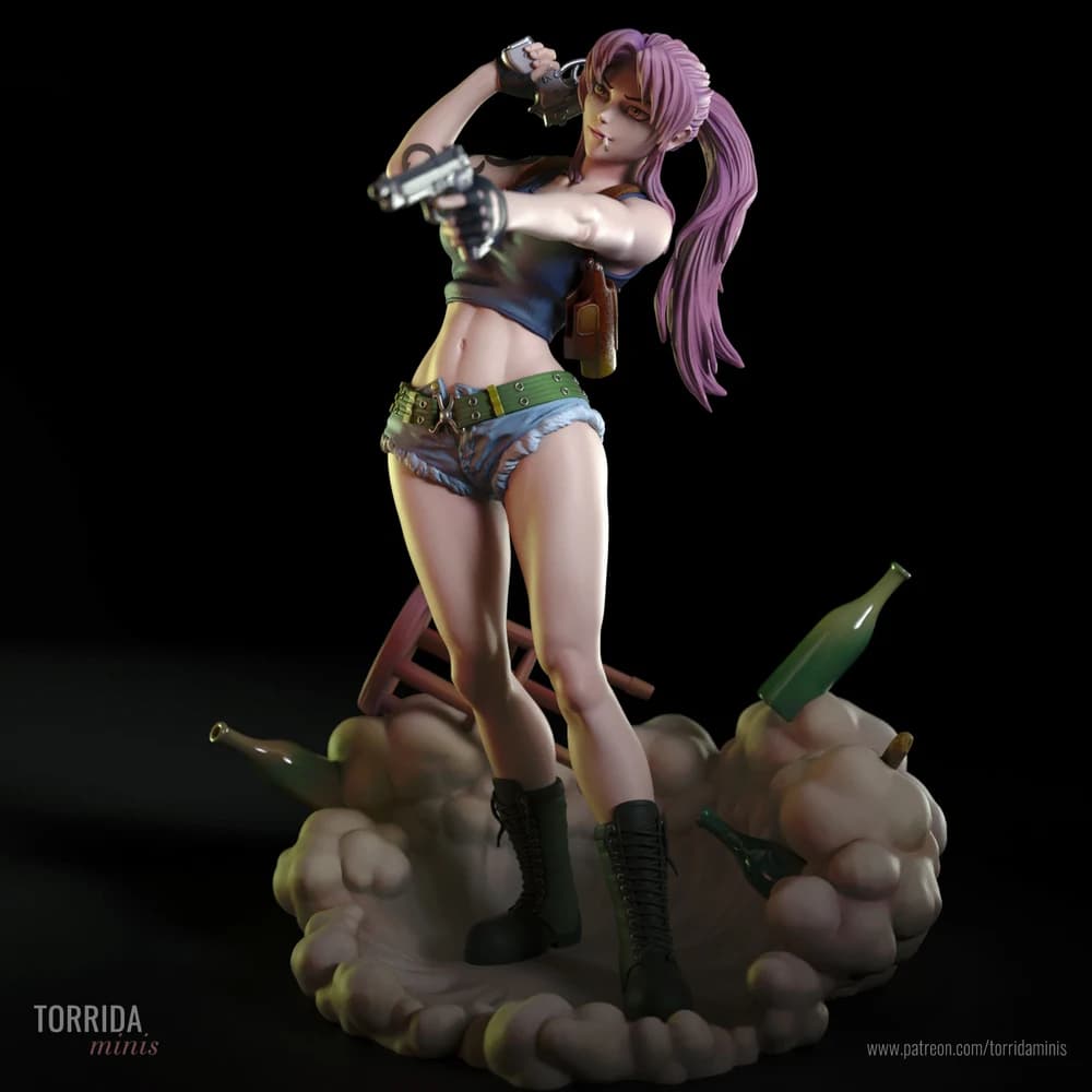 Revy — Miniatura 3D Ação e Pinup | Torrida Minis