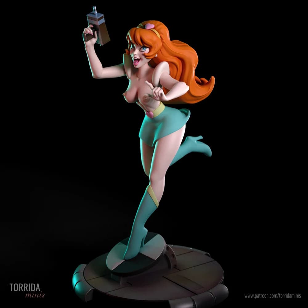 Kimberly — Miniatura 3D Sci-Fi Retrô | Torrida Minis