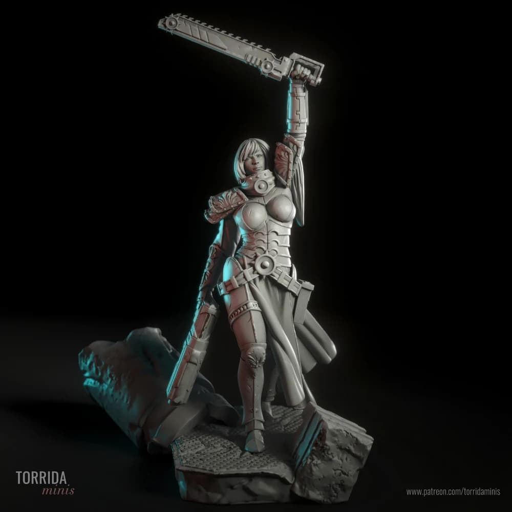 Irmã da Pureza — Miniatura 3D Fantasia Sci-Fi | Torrida Minis