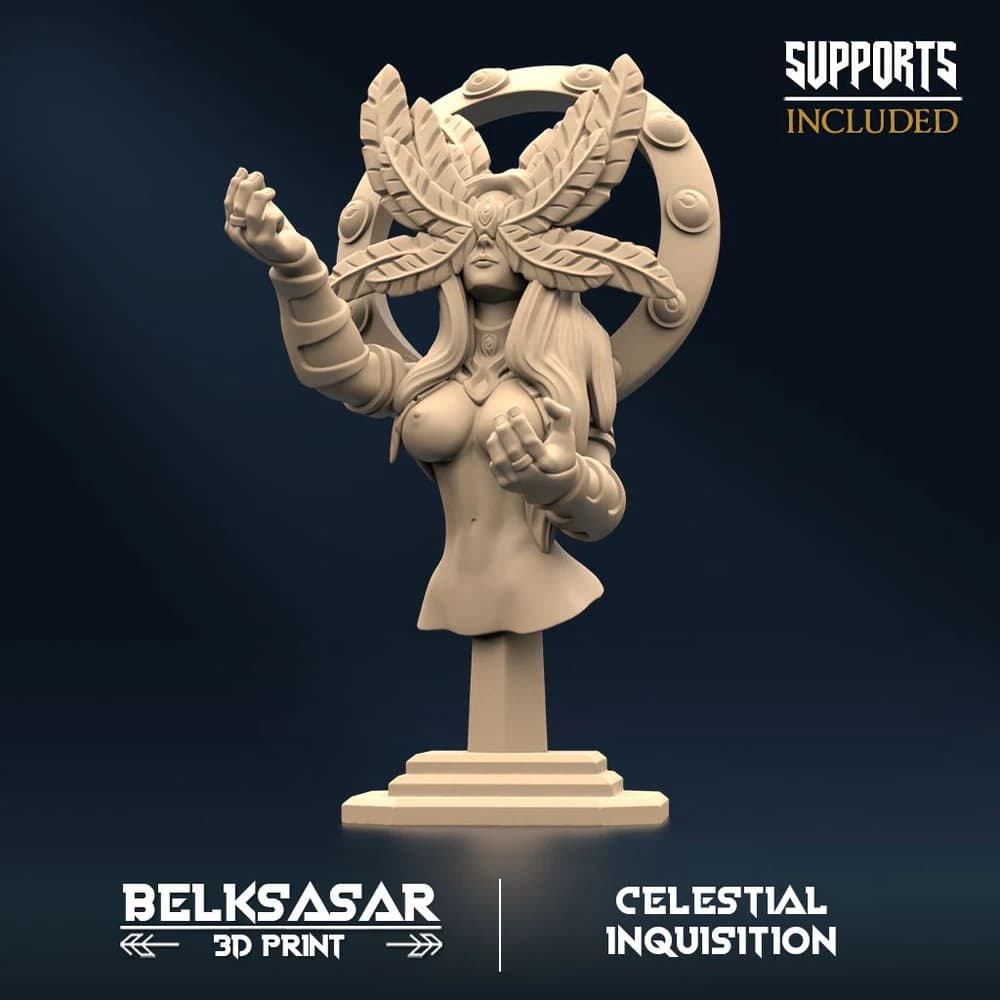 Busto Inquisição Celestial — Miniatura 3D Fantasia | Belksasar