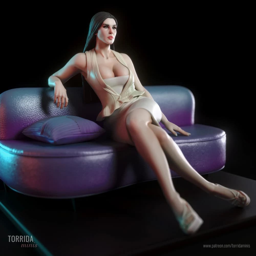 Persephone — Miniatura 3D Pin-up Moderna | Torrida Minis
