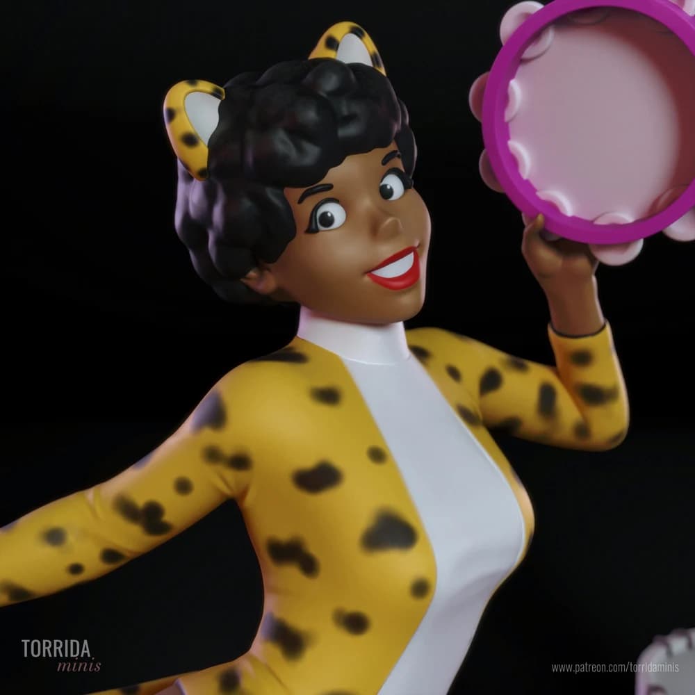 Josie e as Gatinhas — Miniatura 3D Pin-up Retro | Torrida Minis
