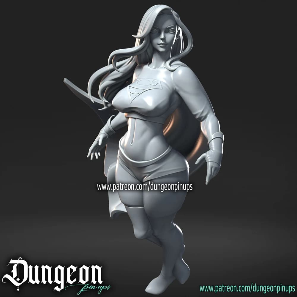 Super-Mulher — Miniatura 3D Super-heroína | RN Estudio