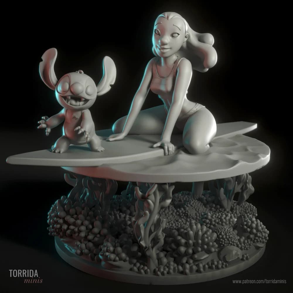 Nani Pelekai — Miniatura 3D Pin-up Tropical | Torrida Minis
