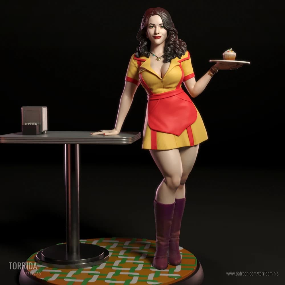 Max Black — Miniatura 3D Pin-up Clássica | Torrida Minis