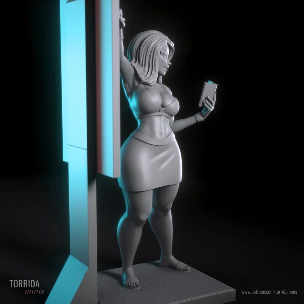 Mari — Miniatura 3D Professora Pin-up | Torrida Minis