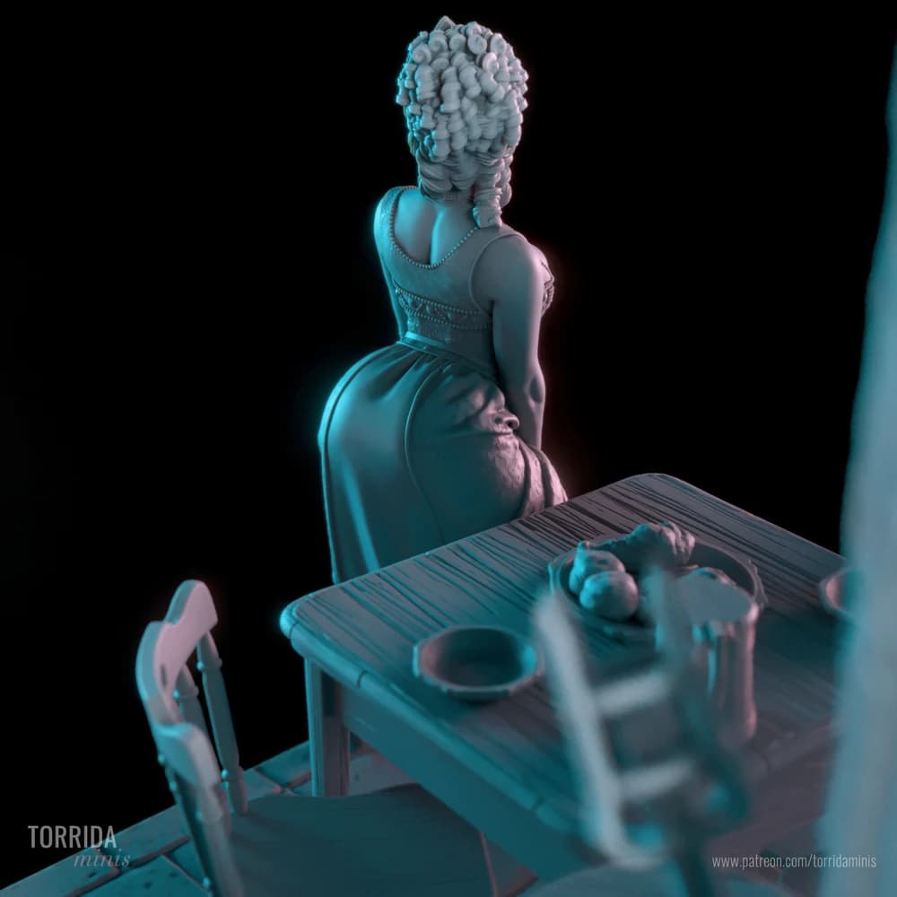 Camilla — Miniatura 3D Pin-up Taberneira | Torrida Minis
