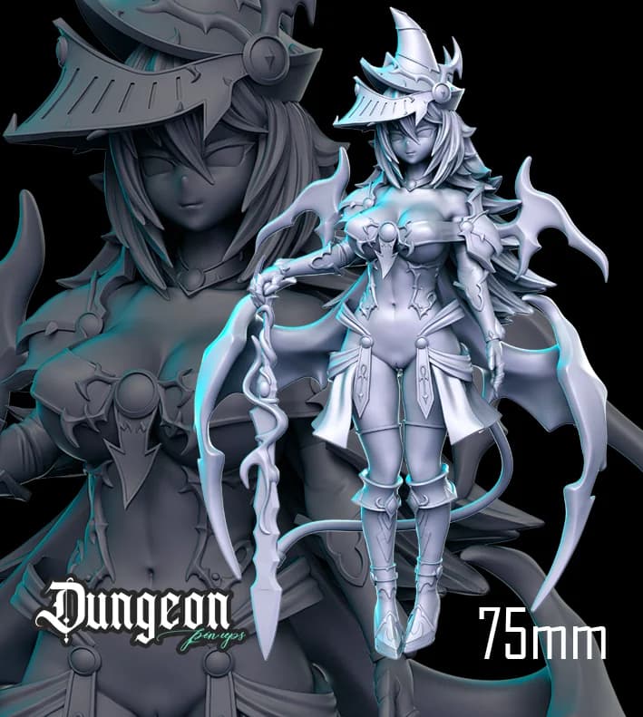Maga Sombria — Miniatura 3D Fantasia Sombria | RN Estudio