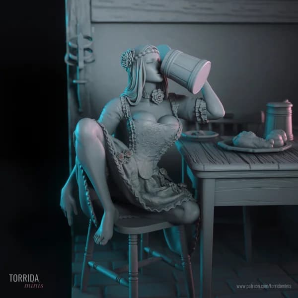 Gisela — Miniatura 3D Fantasia Medieval | Torrida Minis