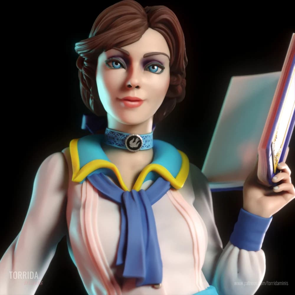 Elizabeth — Miniatura 3D Pin-up Vitoriana | Torrida Minis