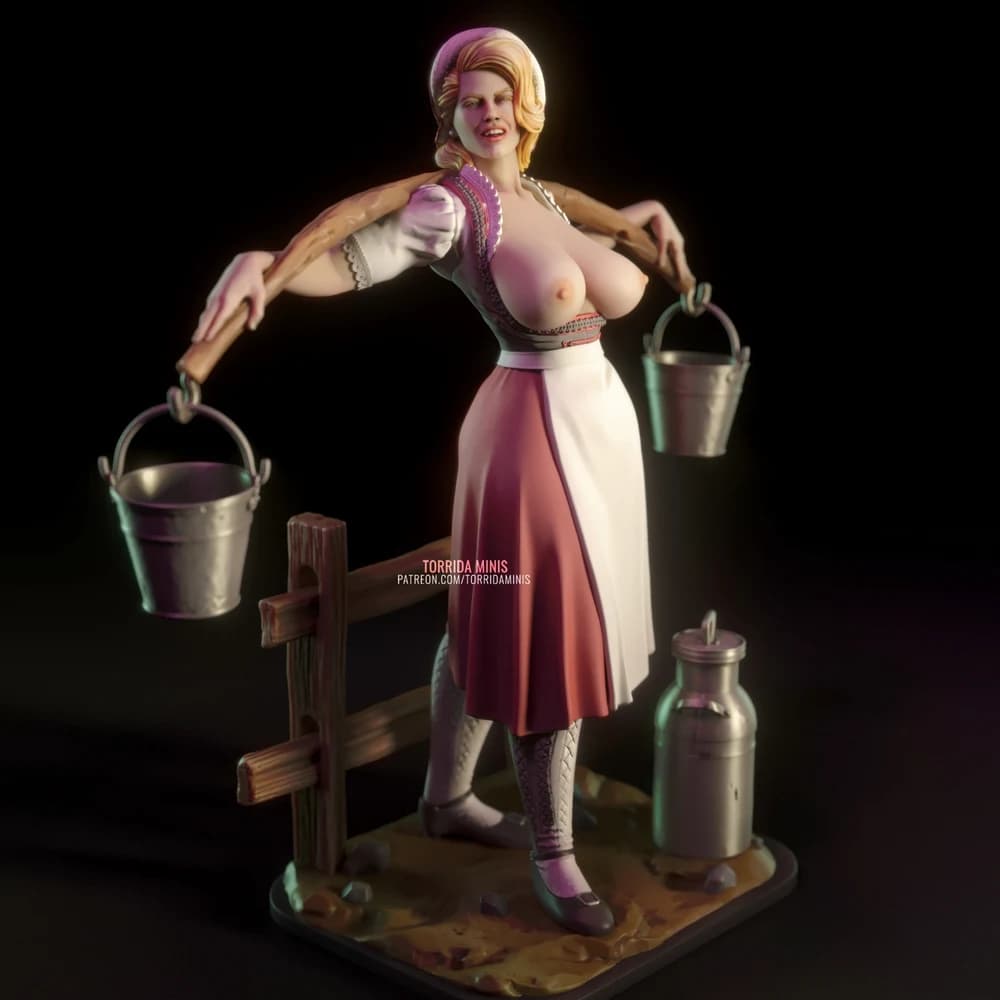 Anna Torrida — Miniatura 3D Pin-up Rural | Torrida Minis