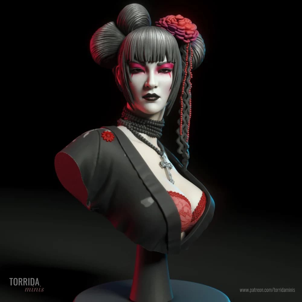Hikari — Miniatura 3D Busto Oriental | Torrida Minis