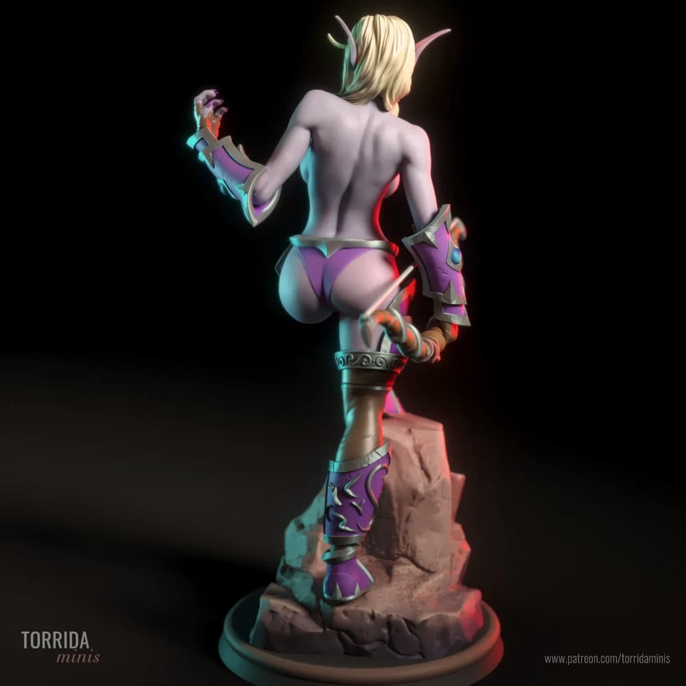 Sylvanas Windrunner — Miniatura 3D Fantasia Épica | Torrida Minis