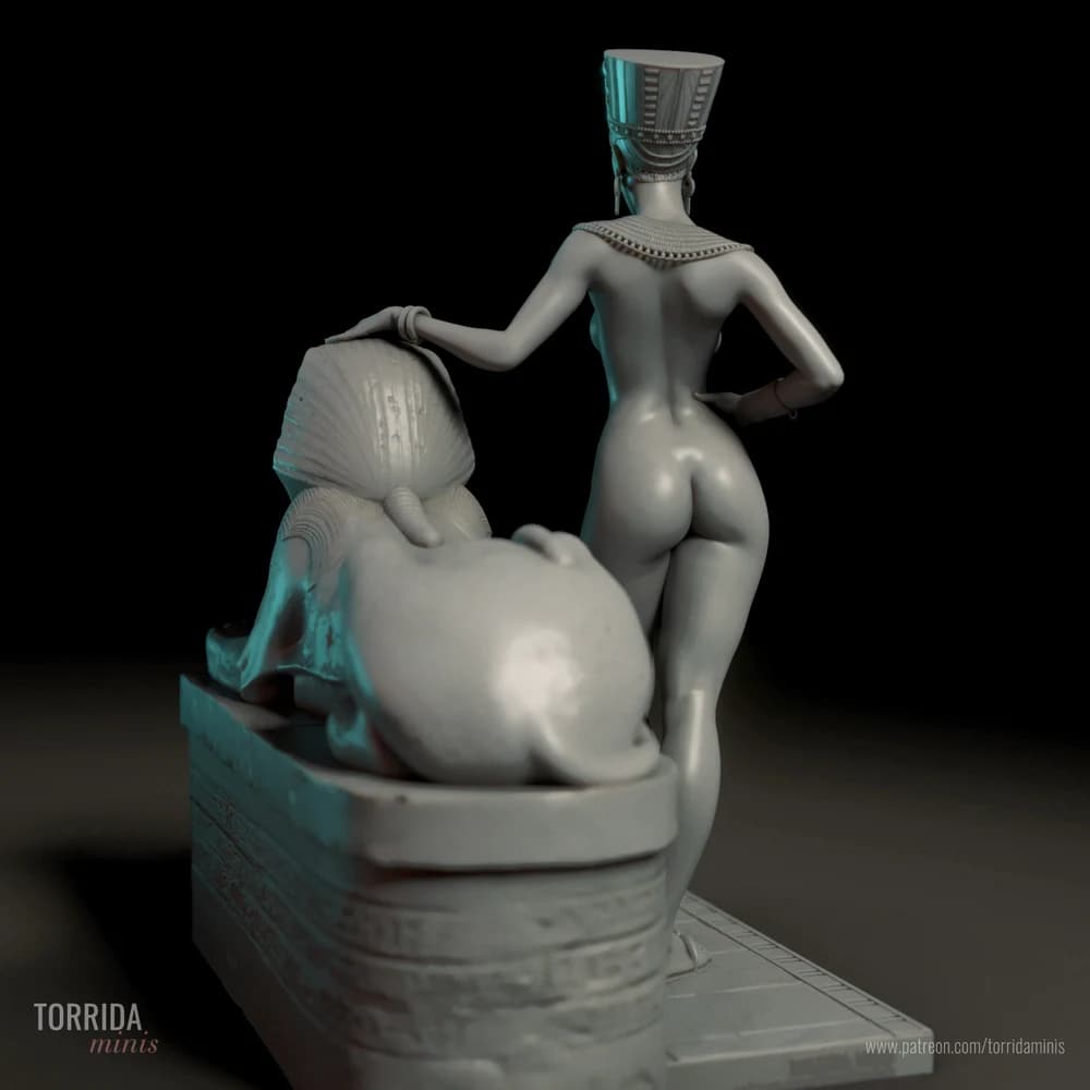 Nefertiti — Miniatura 3D Egípcia | Torrida Minis