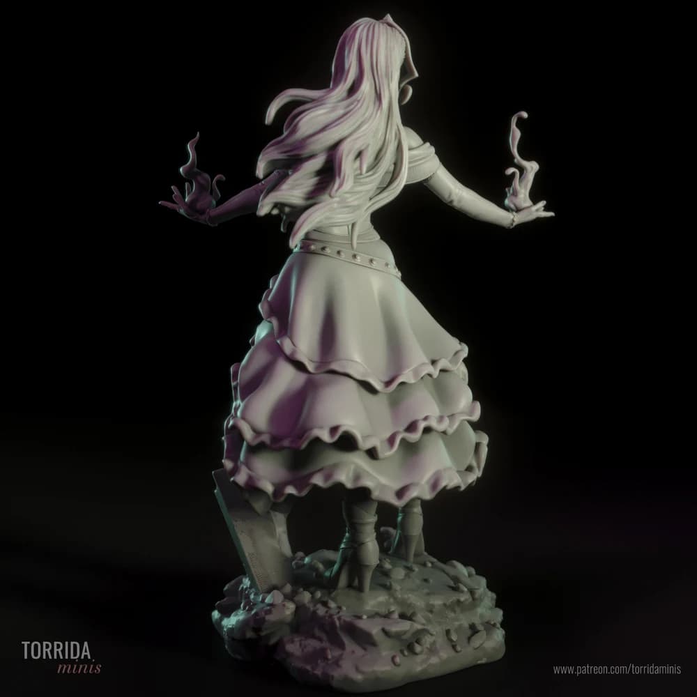 Liliana Vess — Miniatura 3D Fantasia Sombria | Torrida Minis