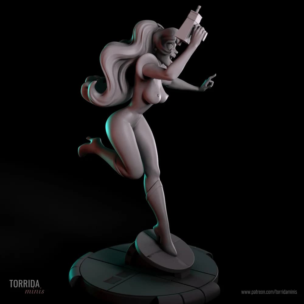 Kimberly — Miniatura 3D Sci-Fi Retrô | Torrida Minis