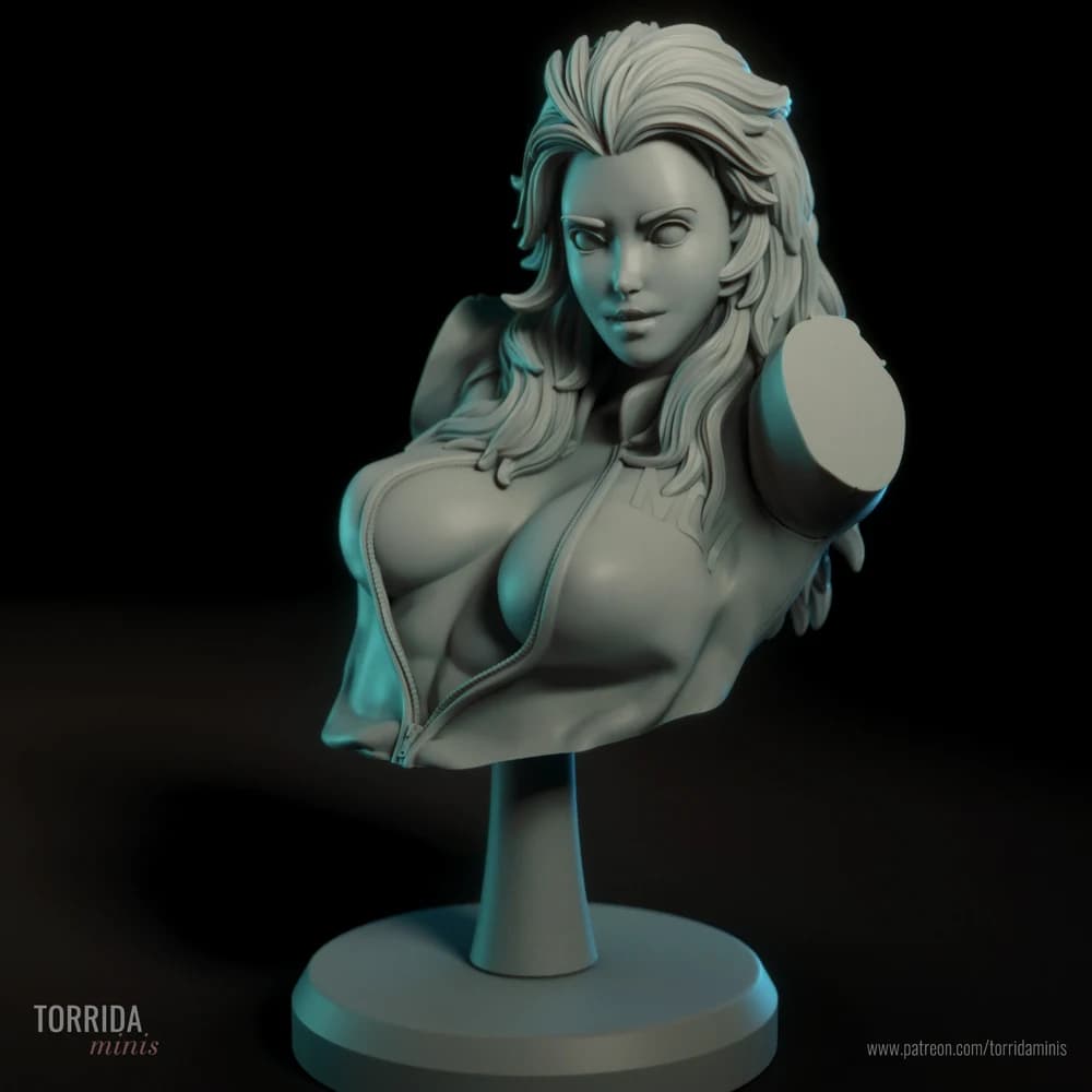 Busto Noi — Miniatura 3D Cyberpunk | Torrida Minis
