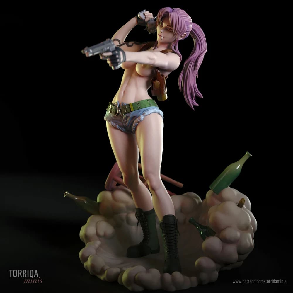 Revy — Miniatura 3D Ação e Pinup | Torrida Minis