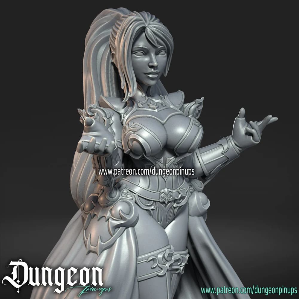 Bruxa Sombria — Miniatura 3D Fantasia | RN Estudio